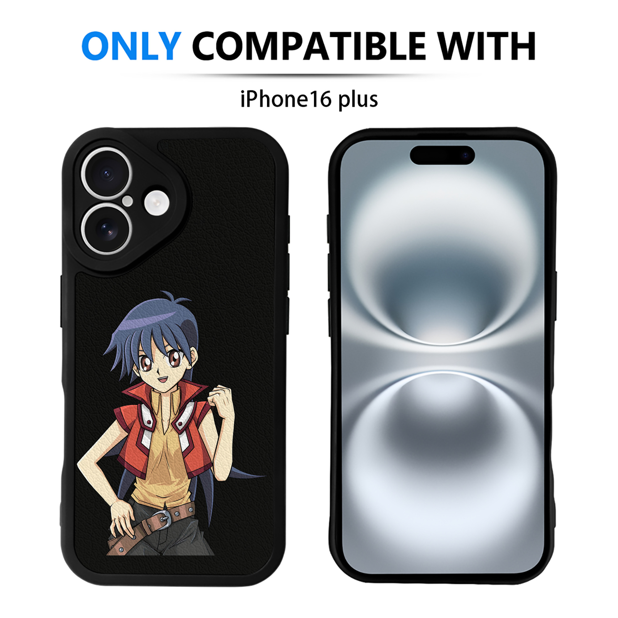 遊☆戯☆王 Yu-Gi-Oh! 【iPhone 16シリーズ対応】シリコンスマホケース（レザー調） 材質：シリコン